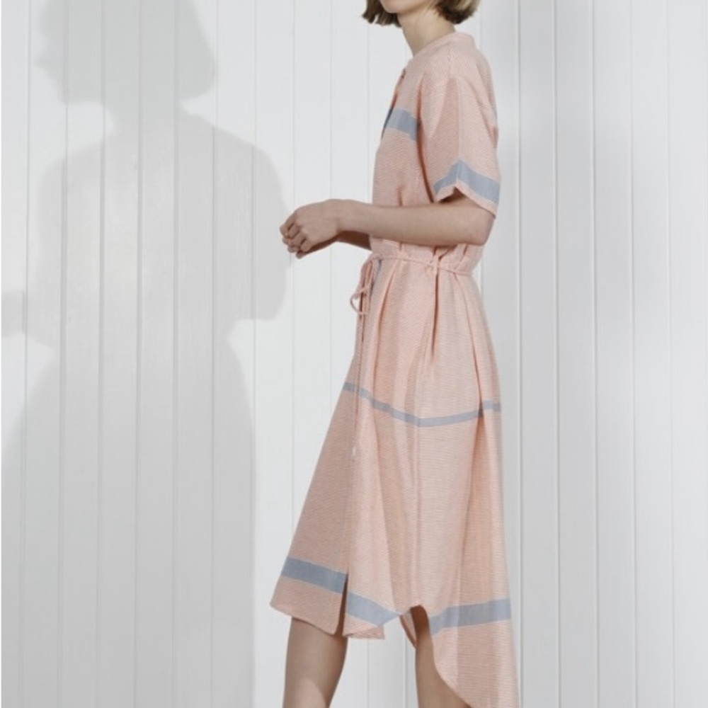 Apiece Apart Pink Flutter Sleeve Sundress - Picture 3 of 5
